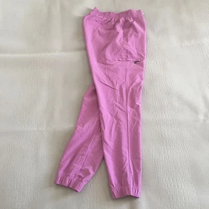 Healing Hands HH Scrub Pants Women’s Size Medium Pink Cuffed Jogger Cargo Pocket - Picture 1 of 17