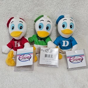 Disney Store Huey Dewey und Louie Mini Sitzsack Plüsch Set Neu mit Etikett - Bild 1 von 5