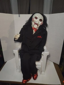 Saw Billy Puppet Life Size 40" Foam Poseable Horror Prop Trick or Treat Studio - Picture 1 of 7