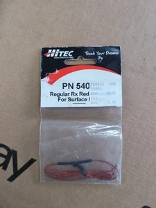 Hitec Regular Rx Red Antenna for Surface RC Car Boat AM FM 54002 OldStock - Picture 1 of 1