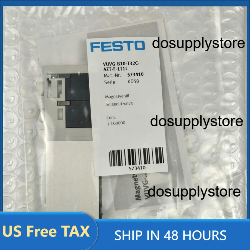 US TAX FESTO VUVG-B10-T32C-AZT-F-1T1L 573410 1PC