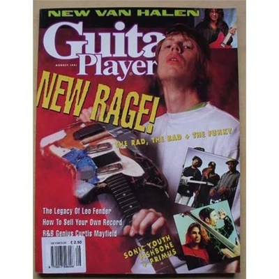 SONIC YOUTH GUITAR PLAYER MAGAZINE AUGUST 1991 - SONIC YOUTH COVER WITH MORE INS - Image 1 of 2