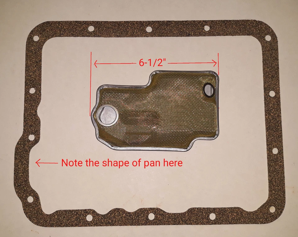 KIT FILTRO Y JUNTA TRANSMISIÓN FORD, SE ADAPTA A FUNDA MEDIANA FORDOMATIC 1955-57 Foto 1 de 1