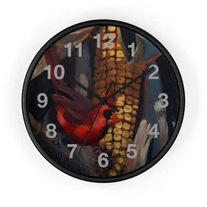 Orologio da parete Cardinal Bird Art batteria Cottagecore - Foto 1 di 19