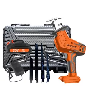 Electric Reciprocating Saw w/ Li-ion Battery Cordless Cutting Tools Kit - Picture 1 of 7