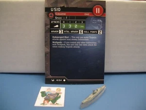 =Axis Allies War at Sea BASE SET U 510 41/64 with card= - Picture 1 of 1