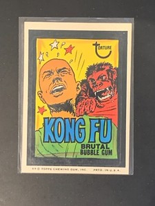 1974 Topps Wacky Packages David Carradine 8th Series 8 Kung Fu Kong Fu EX+