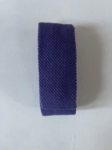 NWT NORDSTROM MEN’S SHOP Skinny Knit Cotton Neck Tie Purple Square - Picture 1 of 4