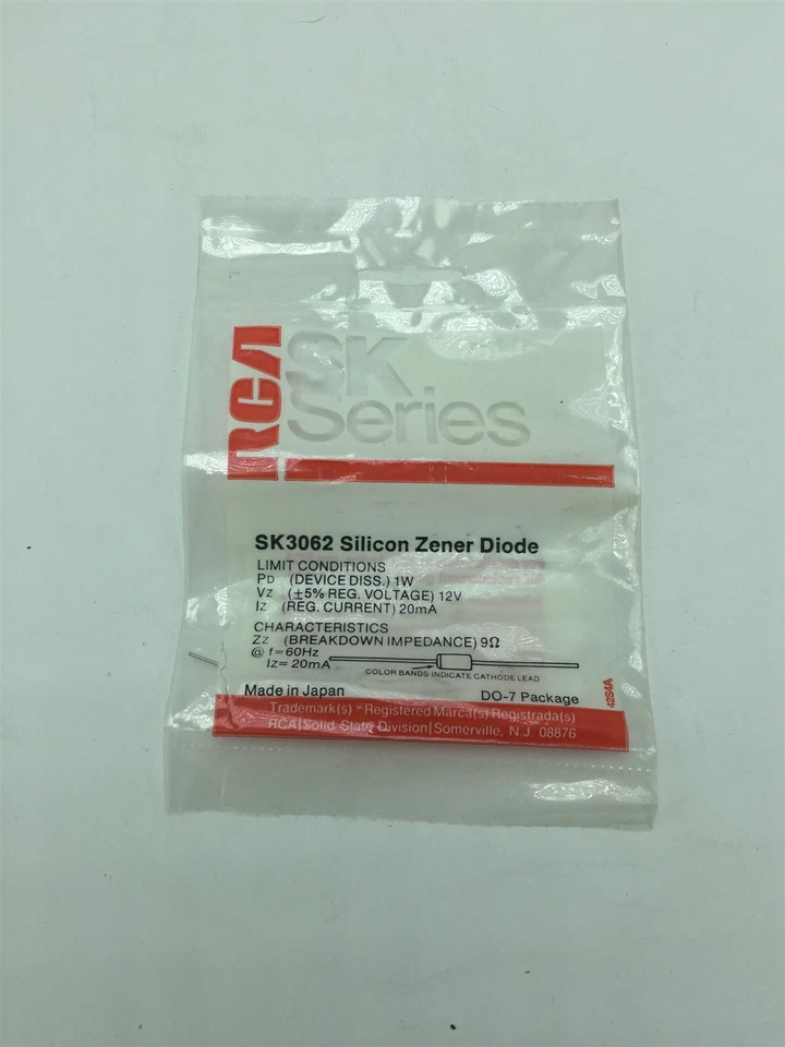 Silicon Zener 二极管 SK3062  — 第 1/1 张图片