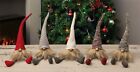 Christmas Festive Family Of 5 Santa Gonk Fireplace Tree Ornament Decoration