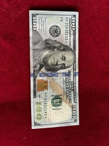 100 Dollar Bill 2017 A Star Note - Picture 1 of 2