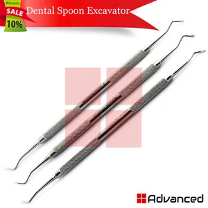 Excavadoras de cuchara dental restauradoras de doble extremo eliminación de caries CE - Imagen 1 de 4