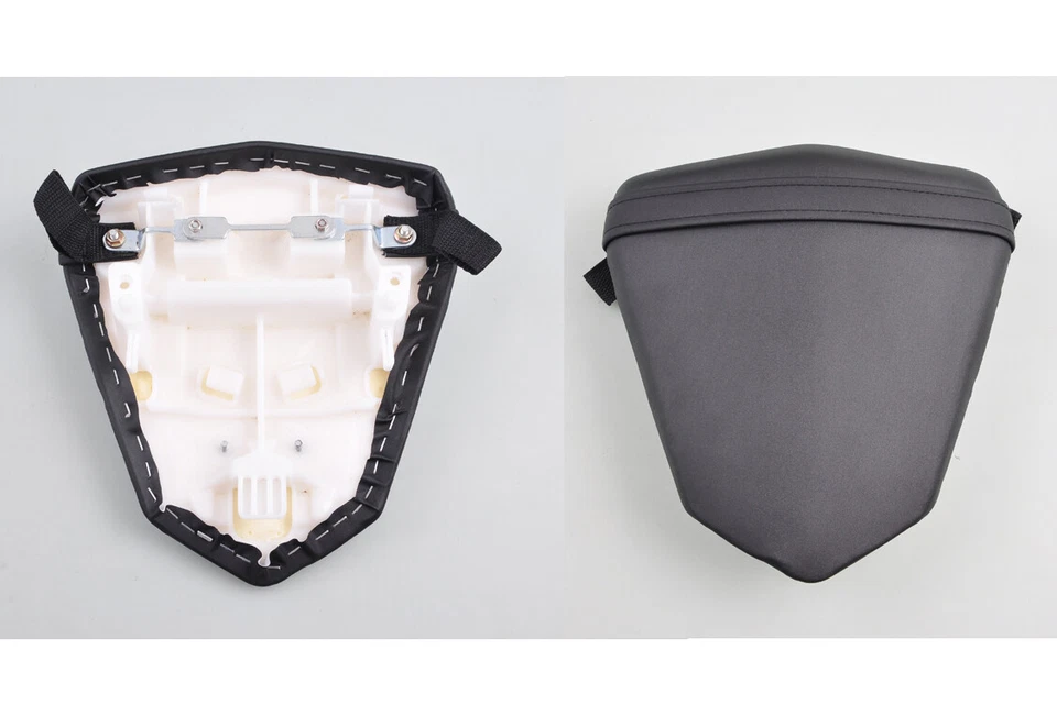 Cubierta de asiento trasero de pasajero de cuero negra H para Yamaha YZF R6 06 07 2006 2007 Foto 1 de 1