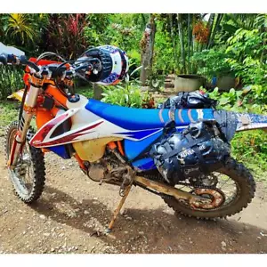 Seat Waterproof Side Saddle Bags Luggage For Universal Motocross Bike Big Enduro - Picture 1 of 6
