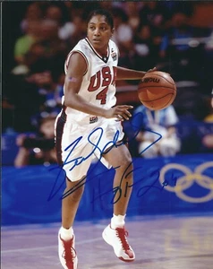 Signed 8x10 TERESA EDWARDS USA Autographed  Photo  COA - Picture 1 of 1