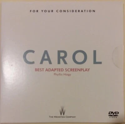 CAROL (2015) FYC DVD Awards Screener Press Promo Cate Blanchett SEALED free shpg - Image 1 of 3