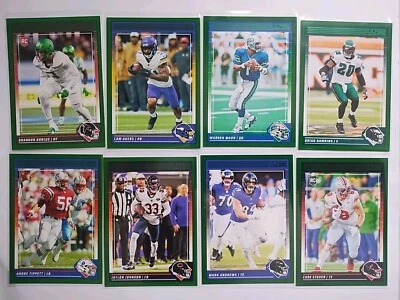 2024 Panini Score NFL Football Lot Of 8 Green Cards - Image 1 of 4