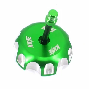 KKE Gas Fuel Tank Cap for KAWASAKI KX250F 450F KLX450R 07-15 KFX450R 2008 Green - Picture 1 of 12