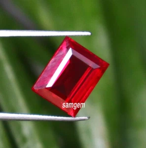 Red Ruby CERTIFIED Princess Shape Loose Gemstone 8-10 Ct Best Offer - Picture 1 of 6