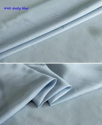 Solid Color Silk / Cotton 55'' By Yards Natural Silk Cotton Fabric Scarf Lining  - Image 1 of 4