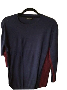 Banana Republic Herren Pima Baumwolle Kaschmir Marine V-Ausschnitt Pullover-Größe Medium - Bild 1 von 5