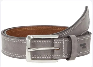 NWT johnnie-O Suedehead Gray Suede Mens Belt Size 30 - Picture 1 of 5