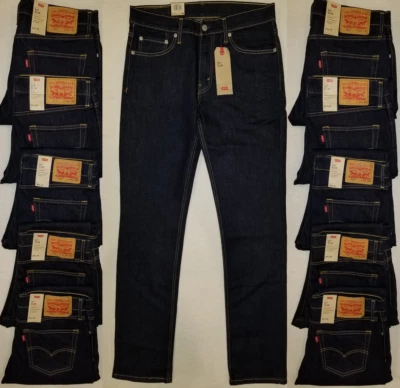 Levis 511 Mens Slim Fit Stretch Dark Blue Jeans Size 32-33-34-36 #045111042 Levi - Image 1 of 4