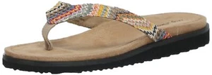 Easy Street Women's Flat Sandals, Multi Raffia Woven, 8.5 - Picture 1 of 1