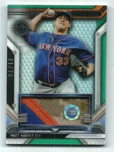 Matt Harvey New York Mets 2016 Topps Strata Clearly Authentic Patch Card 71/75 - Picture 1 of 1