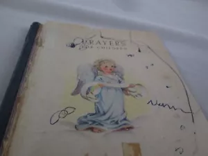 1942 Prayers For Children Book As Is For Crafting Great Graphics Dixon Illustrat - Imagen 1 de 12