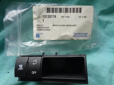 GM 15130174 2007 SATURN OUTLOOK PUERTA LEVADIZA INTERRUPTOR DE LIBERACIÓN DE VENTANA - ÉBANO - NUEVO OEM Foto 1 de 4