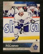 2020-21 20/21 TOPPS NOW NHL Stickers #127 Nick Foligno Toronto Maple Leafs
