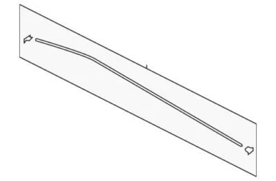 Genuine Ford 2013-2019 Escape Titanium SE Roof Molding Right CJ5Z-7850462-AC - Image 1 of 2