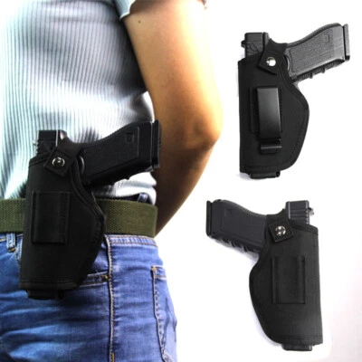 Tactical Gun Holster Concealed Carry IWB OWB Pistol Pouch for Right Left Hand - Image 1 of 4