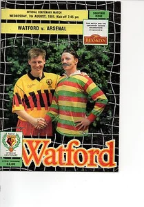 Watford v Arsenal 1991/92 Centenary Match - Picture 1 of 1