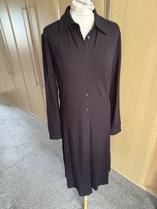 BNWT Women's GANT Navy Blue stretchy shirt style dress size M-Uk 12-Missing Belt - Picture 1 of 7