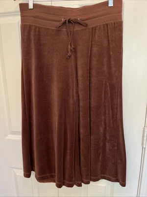 De Colección Y2K Mossimo Talla M Marrón Terciopelo Gauchos Recortado Pierna Ancha Tirar Cómodo Usado en Excelente Condición! Foto 1 de 4