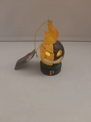 NEW Pittsburgh Pirates Baseball Lit Tiki Ball Christmas Ornament Sports - Image 1 of 4