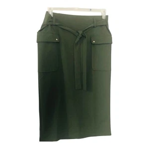 NYCC Damen Gr. M Cargo Grün Rock Bleistift Business Freizeit Rücken Eingriff Taschen - Bild 1 von 8