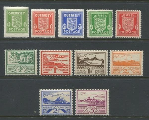 Jersey 1941-44 values mint o.g. hinged - Picture 1 of 1