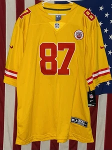 Kansas City Chiefs Travis Kelce Trikot Gelb Größe Herren 3XL Nike On Field Neu mit Etikett " - Bild 1 von 2