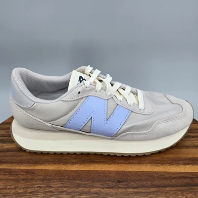 New Balance 237 Zapatos Mujer 10.5 B Gris Púrpura Gamuza Parte Superior Baja Tenis Atléticos Foto 1 de 4