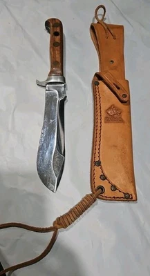 Puma 6399 White Hunter Genuine Pumaster Steel W.- Germany Knife & Leather Sheath - Image 1 of 4