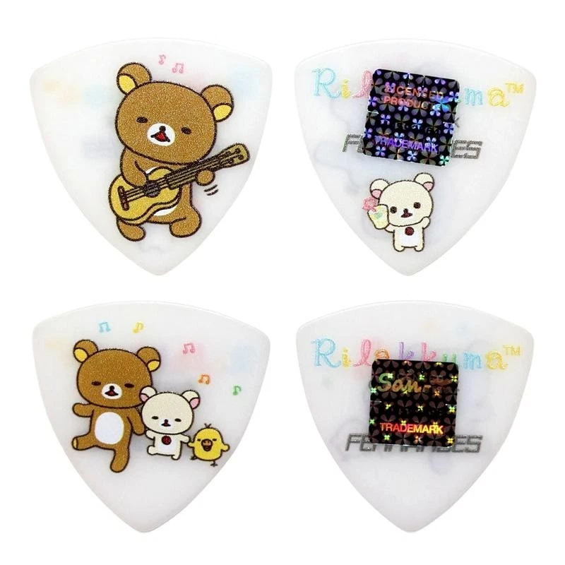 Juego de 2 selecciones de guitarra suaves FERNANDES Rilakkuma Happy Picnic triángulo 0,6 mm nuevas Foto 1 de 1