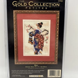 Golden Collection Petites Mai Counted Cross Stitch Kit Vintage Asian Dimensions - Picture 1 of 4