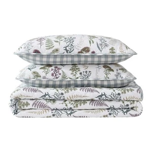 Eddie Bauer Flower Field Green 3-teiliges Full/Queen Baumwolle Quilt-Sham Set - Bild 1 von 11