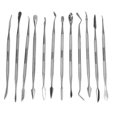 12 QUALITY Wax & Clay Carving Tools Carvers Stainless Steel Spatulas Art Soap - Image 1 of 4