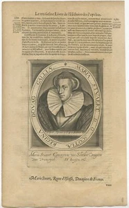 Antico Ritratto di Maria Stuarda di Van Meteren (1618) - Foto 1 di 1