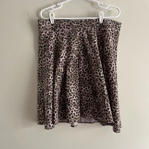 Torrid Women 0/L Leopard Print High Waist Mini Twill Pleated Skater Skirt NWT - Picture 1 of 10