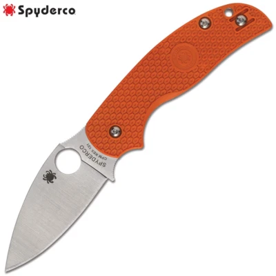Spyderco Sage 5 LW CPM-REX 121 Satin Blade Burnt Orange FRN Handles C123BORP - Image 1 of 3